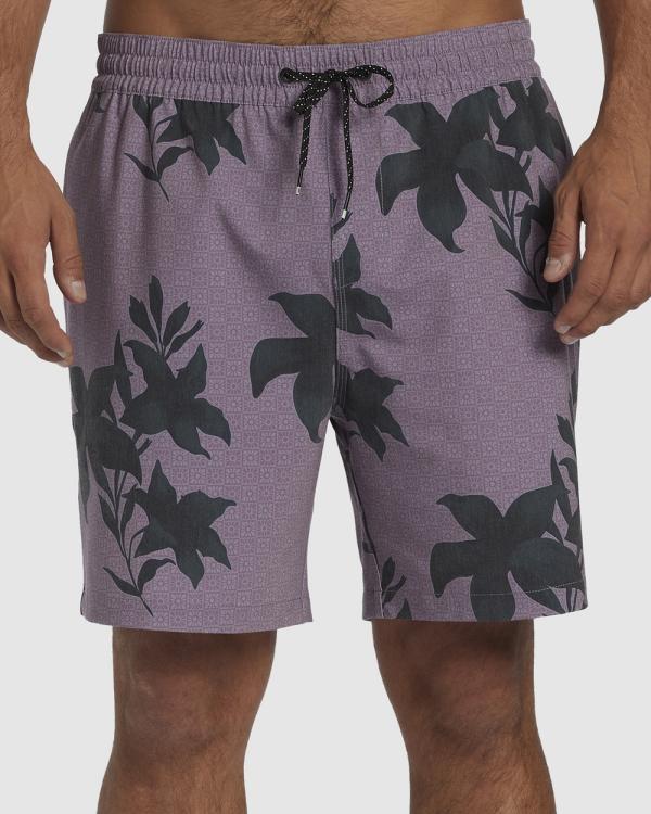 Billabong - Sundays Layback 17   Swim Shorts For Men - Swimwear (PURPLE HAZE) Sundays Layback 17   Swim Shorts For Men