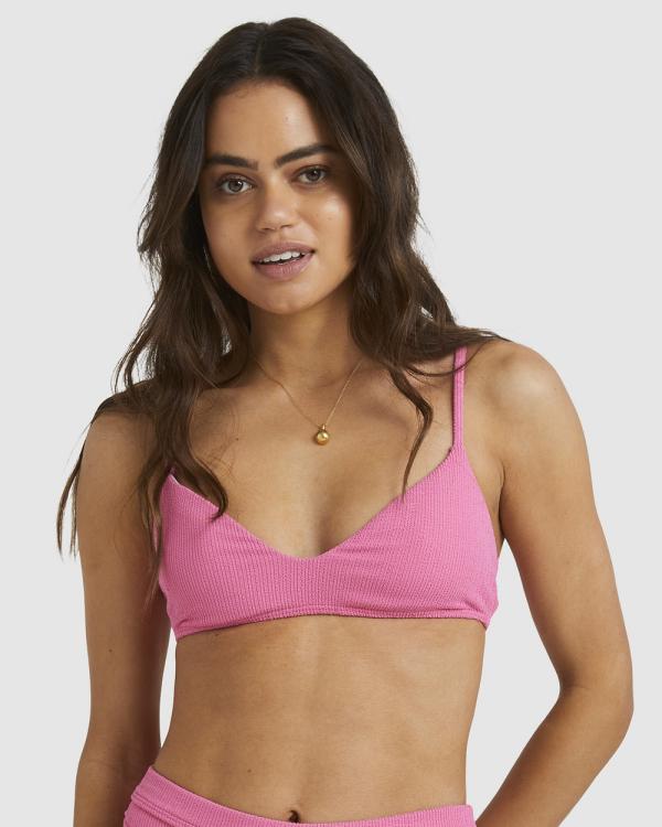 Billabong - Sunrays V Bralette Bikini Top - Bikini Tops (PARIS PINK) Sunrays V Bralette Bikini Top