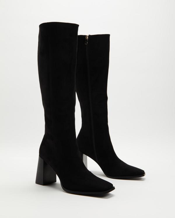 Billini - Caston Boots - Knee-High Boots (Black Suede) Caston Boots