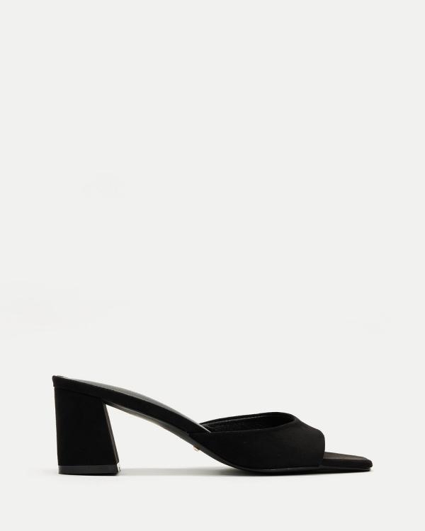 Billini - Quinea Heels - Mid-low heels (Black Suede) Quinea Heels
