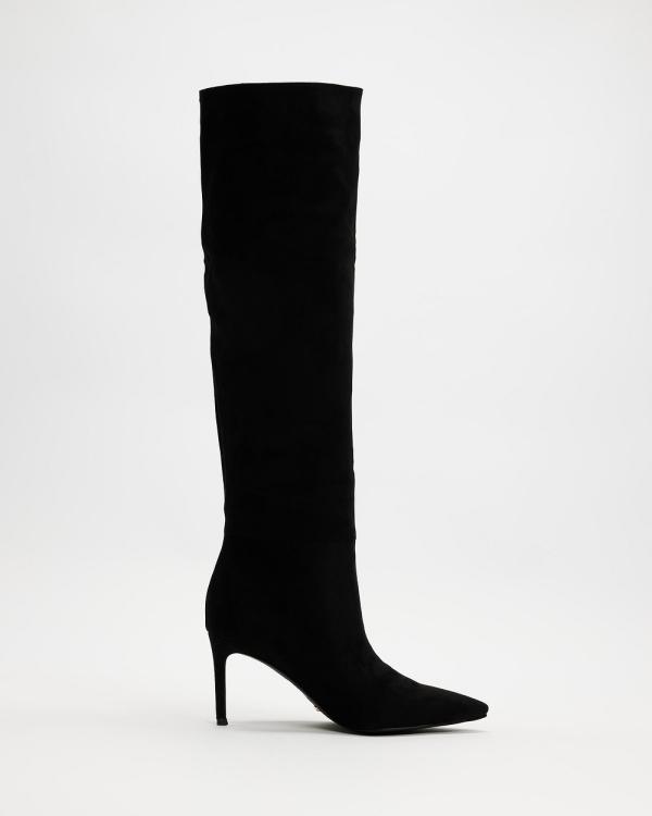 Billini - Raisa - Knee-High Boots (Black Suede) Raisa