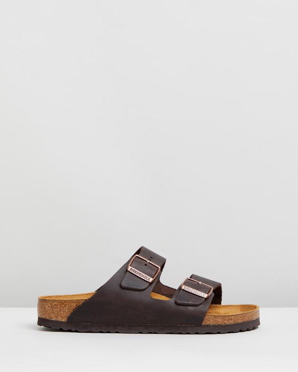 Birkenstock - Unisex Arizona Nu Oiled Narrow Sandals - Casual Shoes (Nu Oiled Habana brown) Unisex Arizona Nu Oiled Narrow Sandals