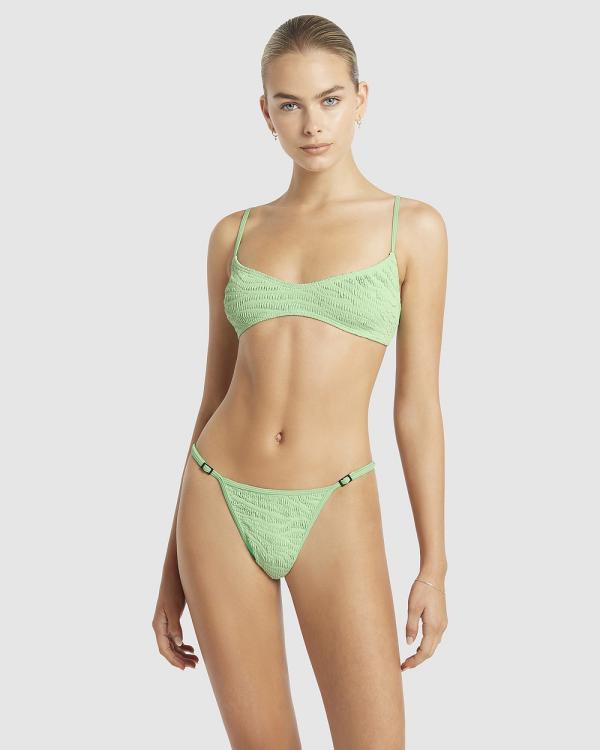 Bond-Eye Swimwear - Lissio Crop - Bikini Tops (Mint Tiger) Lissio Crop