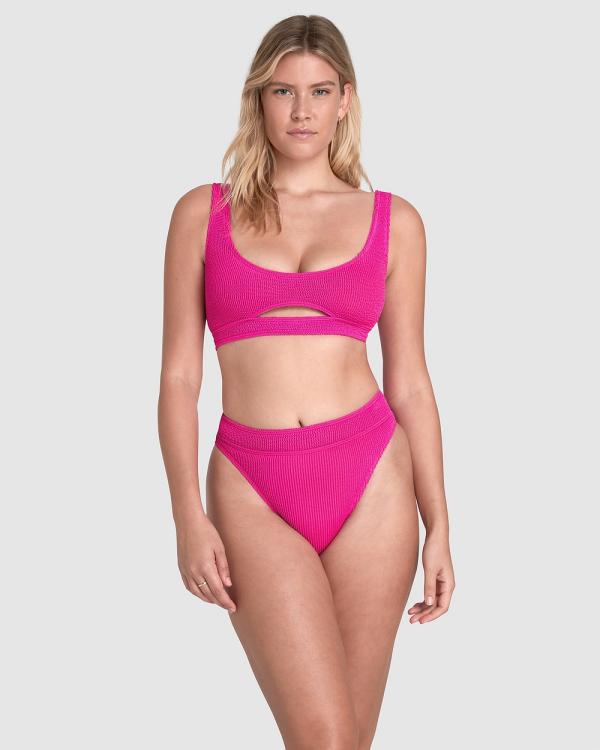 Bond-Eye Swimwear - Sasha Crop Eco - Bikini Tops (Pink) Sasha Crop Eco
