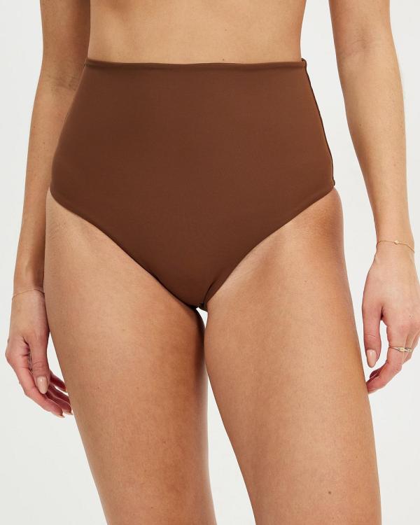 BONDI BORN - Faith II Bikini Bottoms - Bikini Bottoms (Cocoa) Faith II Bikini Bottoms