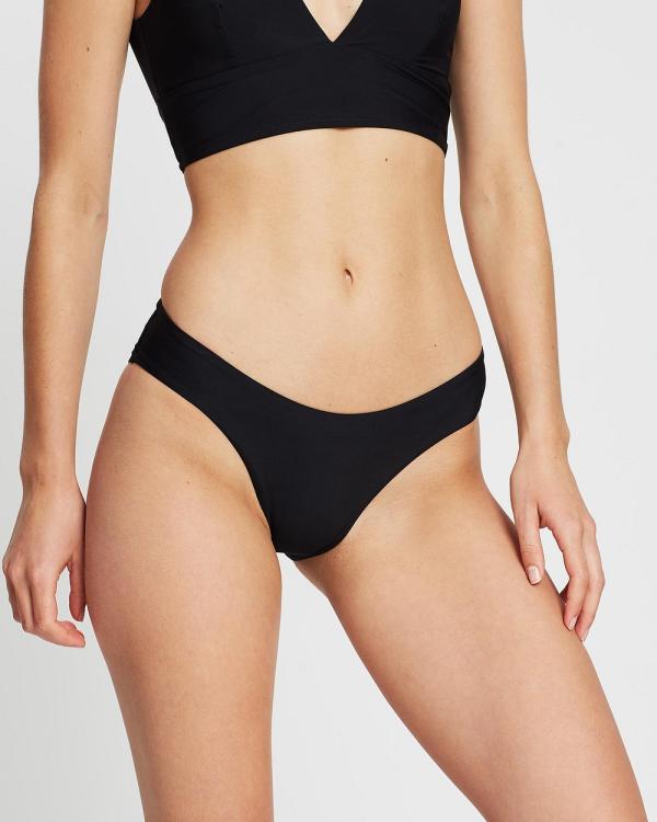 BONDI BORN - Nadia Midi Bikini Bottom - Bikini Bottoms (Black) Nadia Midi Bikini Bottom