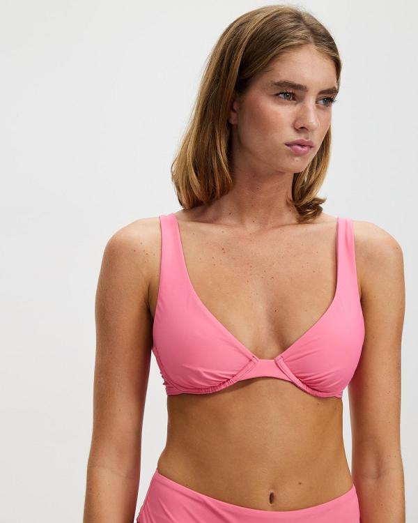 BONDI BORN - Pamela Bikini Top - Bikini Tops (Rose) Pamela Bikini Top