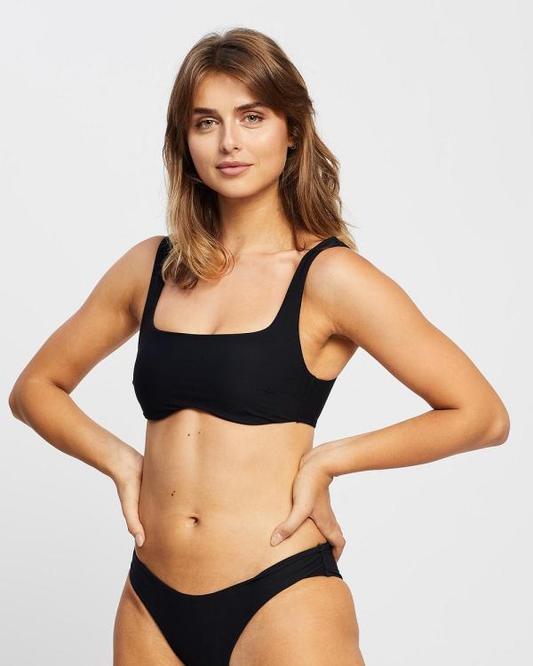 BONDI BORN - Winona Bikini Top - Bikini Tops (Jet) Winona Bikini Top