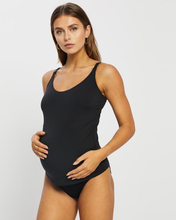 Bonds - Bumps Originals Maternity Support Singlet - Maternity Singlets (Black) Bumps Originals Maternity Support Singlet