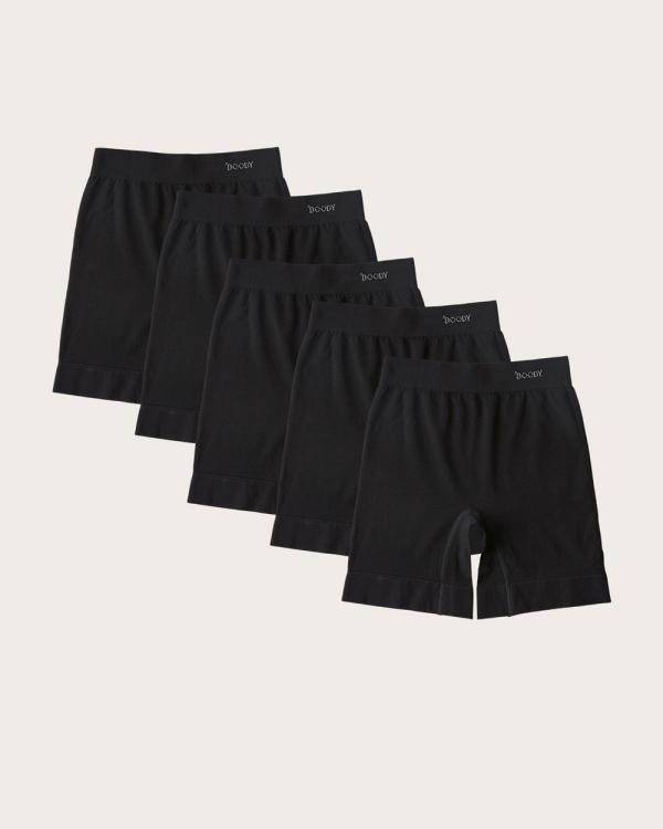 Boody - 5 Pack Smoothing Short  Black Black - Underwear & Socks (Black) 5-Pack Smoothing Short -Black-Black