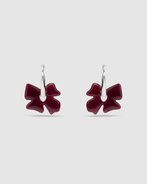 Brie Leon - Glass Flower Earrings - Jewellery (Silver) Glass Flower Earrings