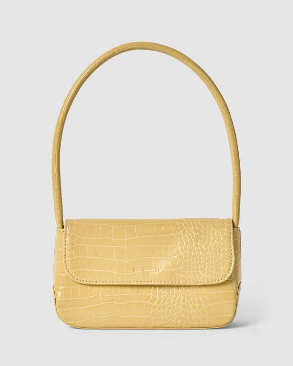 Brie Leon - Mini Camille Bag - Handbags (Buttermilk Brushed Recycled Croc) Mini Camille Bag