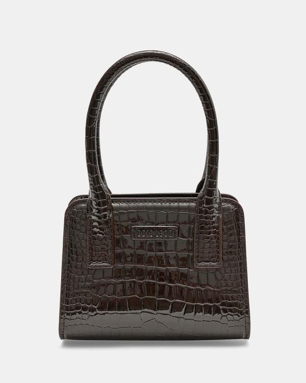 Brie Leon - Paloma Mini Tote Bag - Handbags (Espresso Wet Croc) Paloma Mini Tote Bag