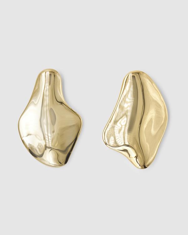 Brie Leon - Val Stud Earring Large - Jewellery (Gold) Val Stud Earring
