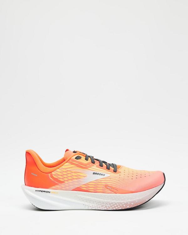 Brooks - Hyperion Max   Women's - Outdoor Shoes (Fiery Coral, Orange & Blue) Hyperion Max - Women's
