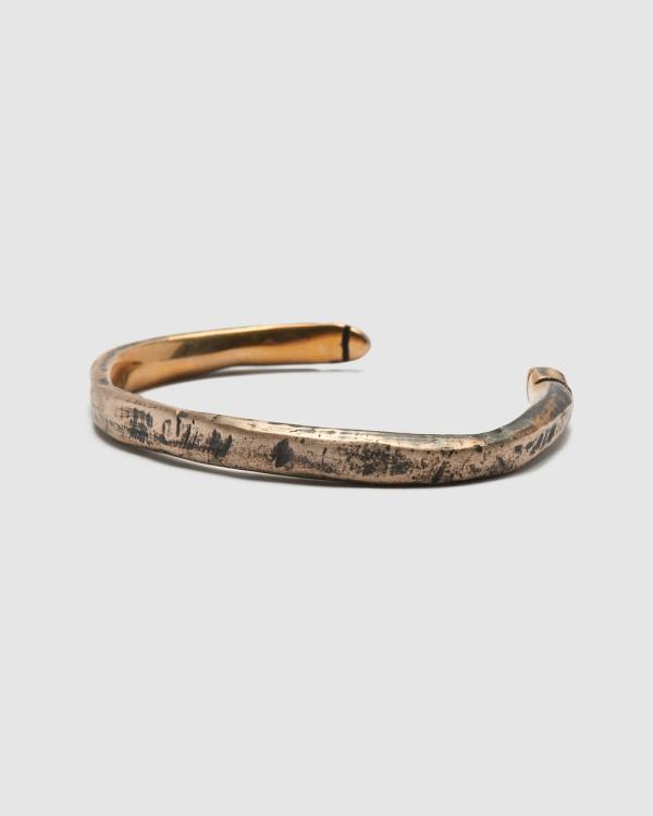 Buck Palmer - Buck Cuff Etched Mixed Metal (Large) - Jewellery (OXIDIZED MIXED METAL) Buck Cuff Etched Mixed Metal