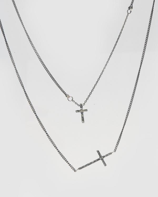 Buck Palmer - Cross Necklace - Jewellery (Oxidised) Cross Necklace