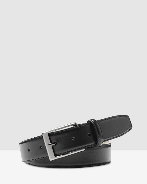 Buckle - Rogue Deluxe Leather Belt - Belts (Black) Rogue Deluxe Leather Belt