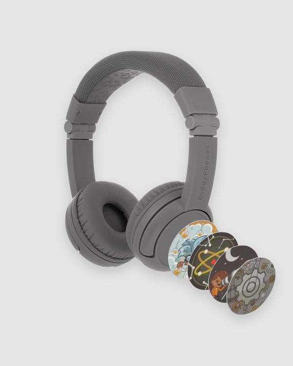Buddyphones - Play Plus Headphones - Tech Accessories (Grey) Play Plus Headphones