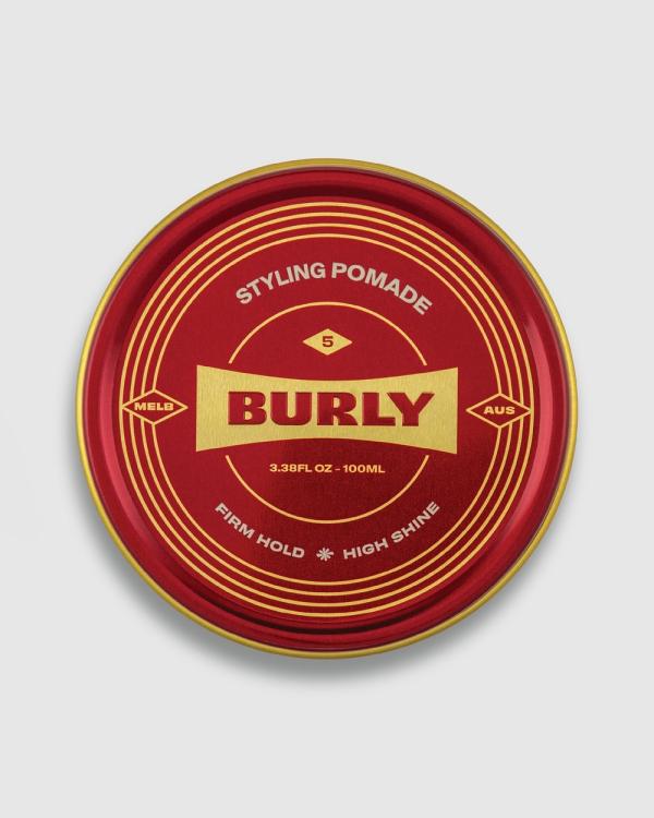 BURLY - Styling Pomade   Water Based   High Shine   Firm Hold   Australian Made - Hair (Clear) Styling Pomade - Water Based - High Shine - Firm Hold - Australian Made