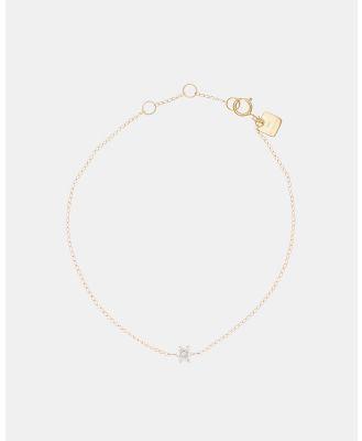 By Charlotte - 14k Gold Crystal Lotus Flower Bracelet - Jewellery (Gold) 14k Gold Crystal Lotus Flower Bracelet