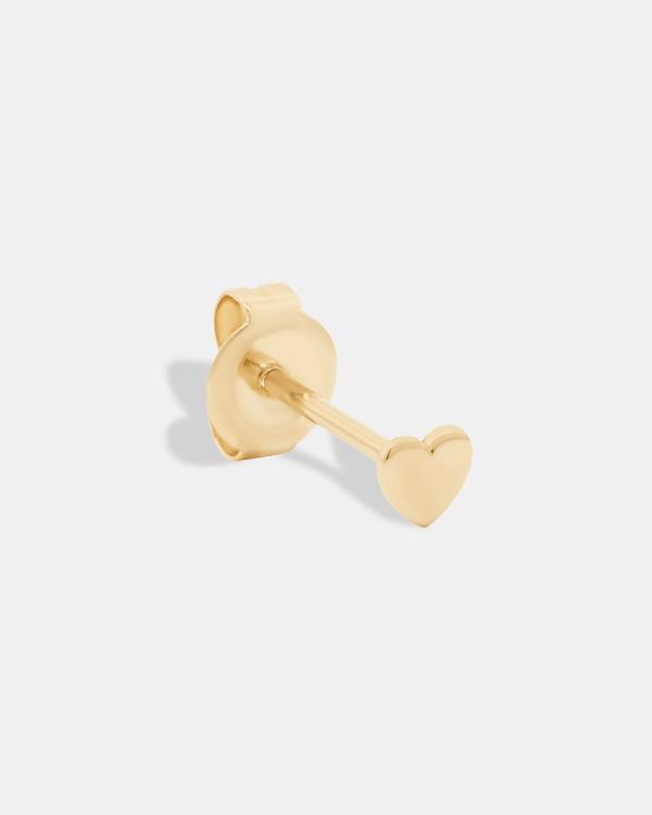 By Charlotte - 14k Gold Sweetheart Earring - Jewellery (Gold) 14k Gold Sweetheart Earring