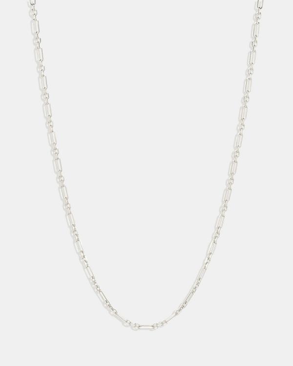 By Charlotte - 19 Mixed Link Chain Necklace - Jewellery (Silver) 19 Mixed Link Chain Necklace