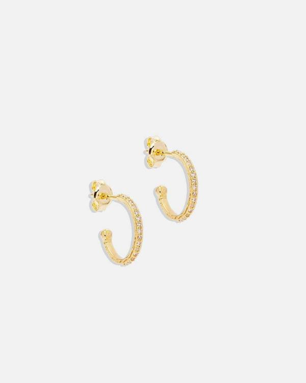 By Charlotte - Gold Divine Light Hoops - Jewellery (Gold) Gold Divine Light Hoops