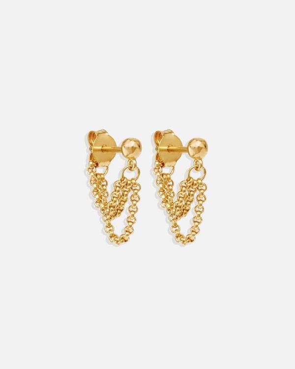 By Charlotte - Gold Karma Chain Earrings - Jewellery (Gold) Gold Karma Chain Earrings