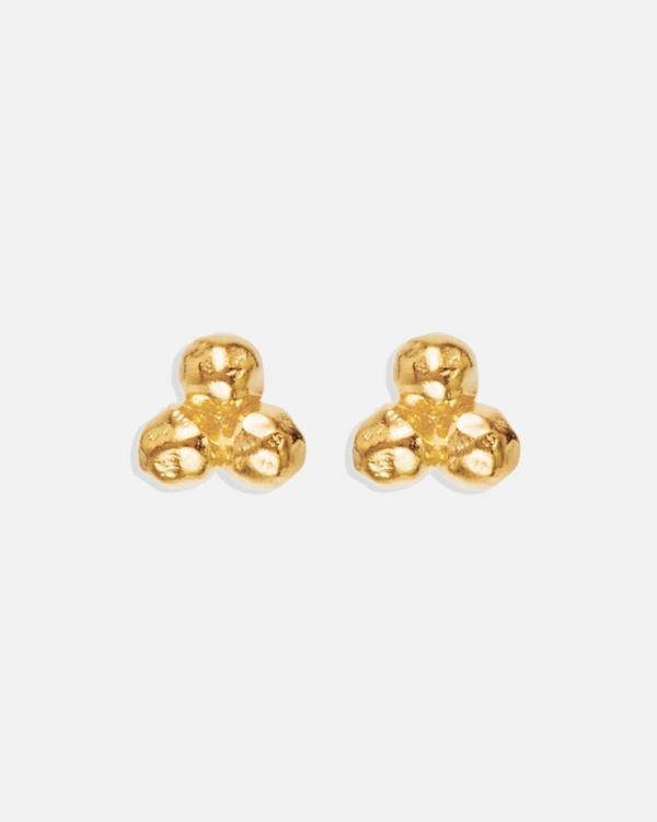 By Charlotte - Gold Karma Stud Earrings - Jewellery (Gold) Gold Karma Stud Earrings