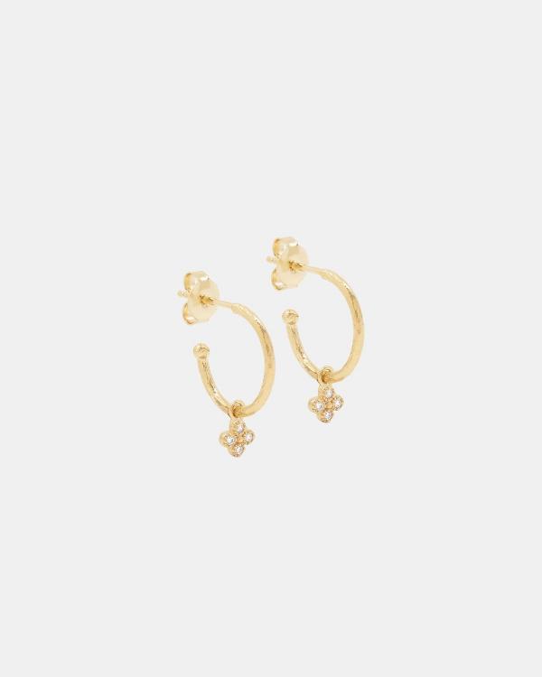 By Charlotte - Gold Luminous Hoops - Jewellery (Gold) Gold Luminous Hoops
