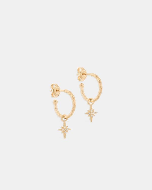 By Charlotte - Gold Starlight Hoops - Jewellery (Gold) Gold Starlight Hoops