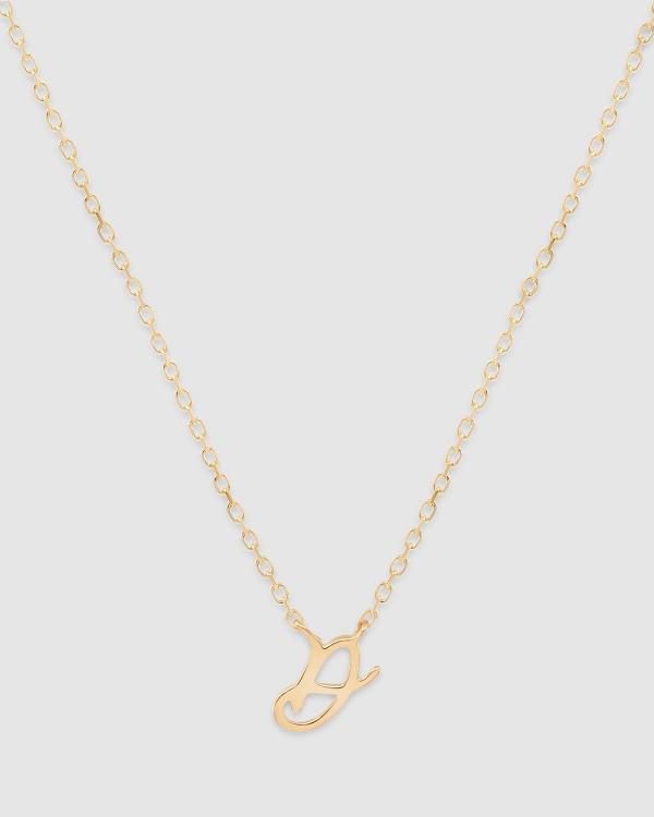 By Charlotte - Love Letter 'D' Necklace - Jewellery (Gold) Love Letter 'D' Necklace