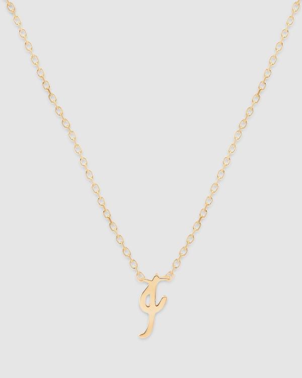 By Charlotte - Love Letter 'I' Necklace - Jewellery (Gold) Love Letter 'I' Necklace