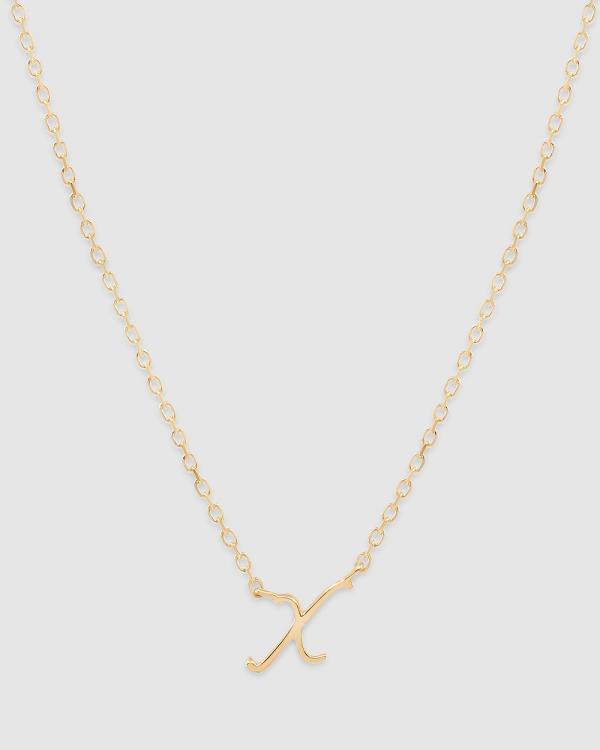 By Charlotte - Love Letter 'X' Necklace - Jewellery (Gold) Love Letter 'X' Necklace
