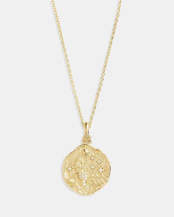 By Charlotte - She Is Aquarius Zodiac Necklace - Jewellery (Gold) She Is Aquarius Zodiac Necklace