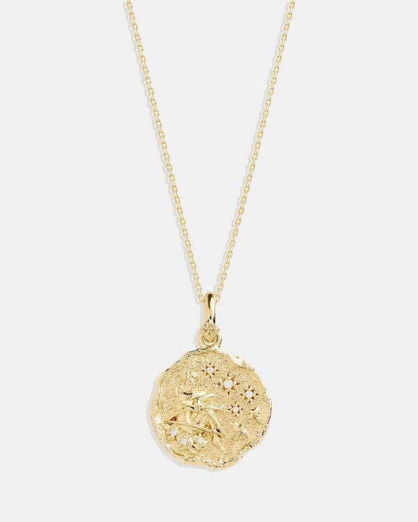 By Charlotte - She Is Sagittarius Zodiac Necklace - Jewellery (Gold) She Is Sagittarius Zodiac Necklace
