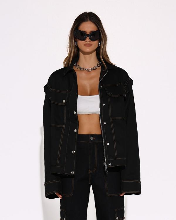 BY.DYLN - Laney Jacket - Denim jacket (Black) Laney Jacket