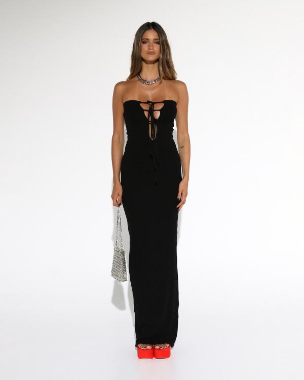 BY.DYLN - Vienna Maxi Dress - Bodycon Dresses (Black) Vienna Maxi Dress