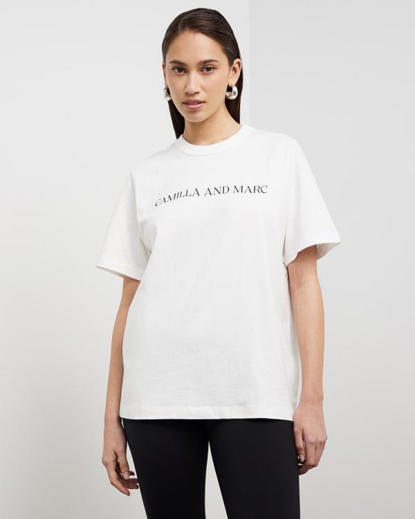C&M CAMILLA AND MARC - Asher Tee - T-Shirts & Singlets (White) Asher Tee