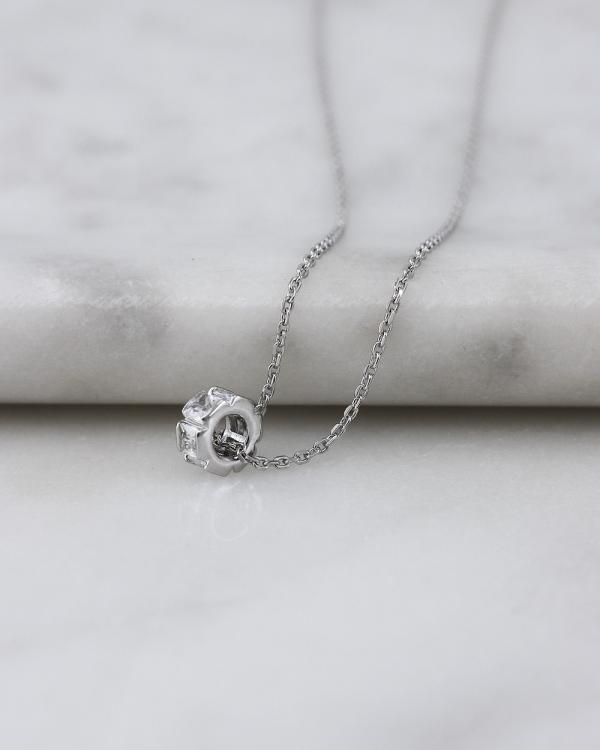 CA Jewellery - Eternity Cubic Zirconia Necklace Silver - Jewellery (Silver) Eternity Cubic Zirconia Necklace Silver