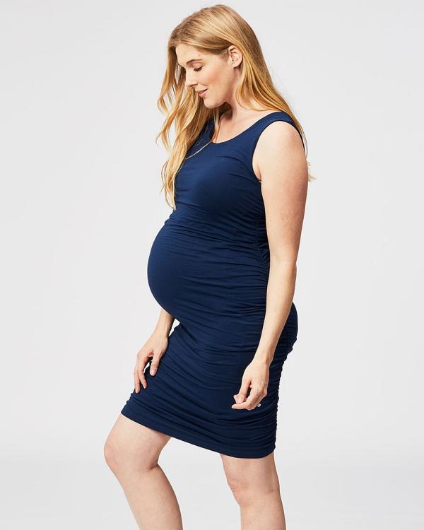 Cake Maternity - Eclair Maternity Dress - Bodycon Dresses (Navy) Eclair Maternity Dress