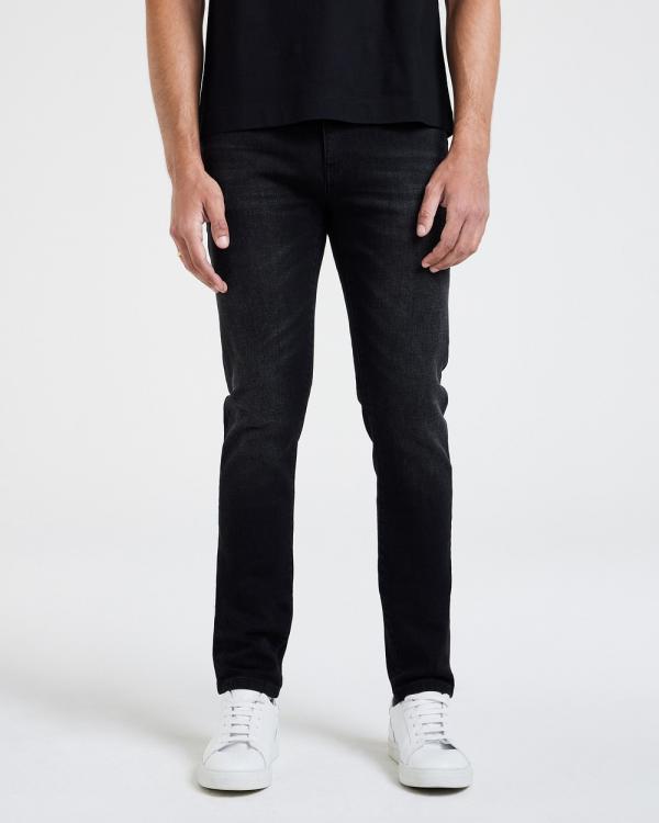 Calibre - Skinny Fit Denim Jeans - Slim (Black) Skinny Fit Denim Jeans