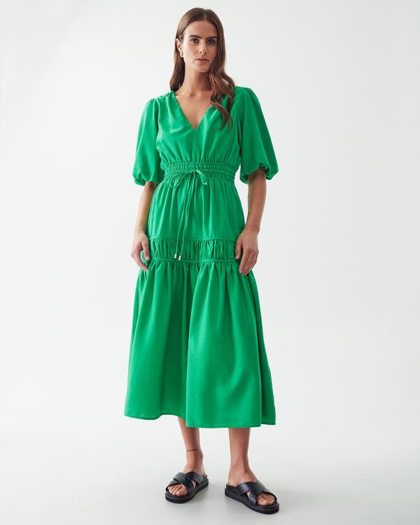 Calli - Apollo Midi Dress - Dresses (Apple Green) Apollo Midi Dress