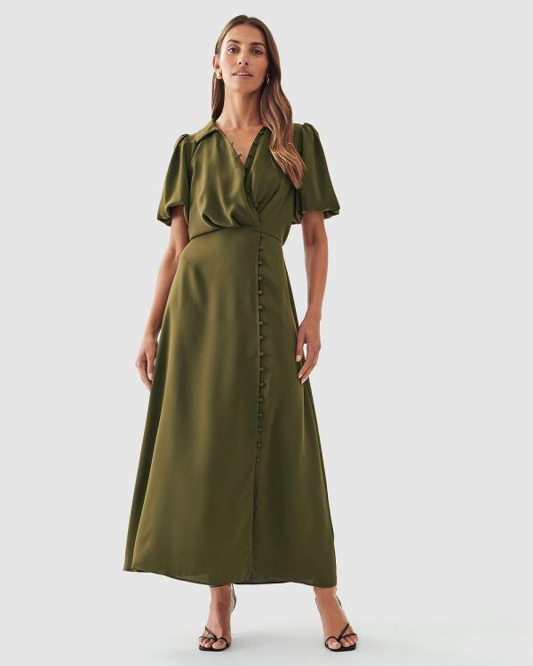 Calli - Eliane Midi Dress - Dresses (Khaki) Eliane Midi Dress