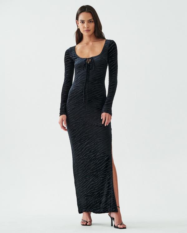 Calli - Hayden Maxi Dress - Dresses (Black Zebra) Hayden Maxi Dress
