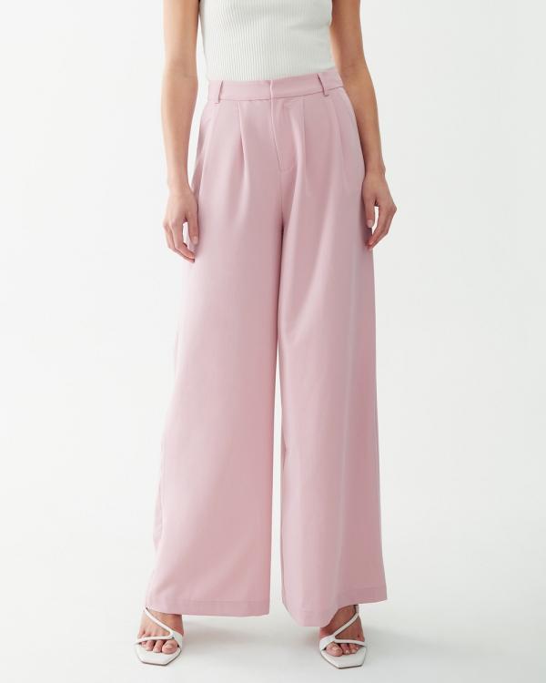 Calli - Isla Trousers - Pants (Pale Pink) Isla Trousers
