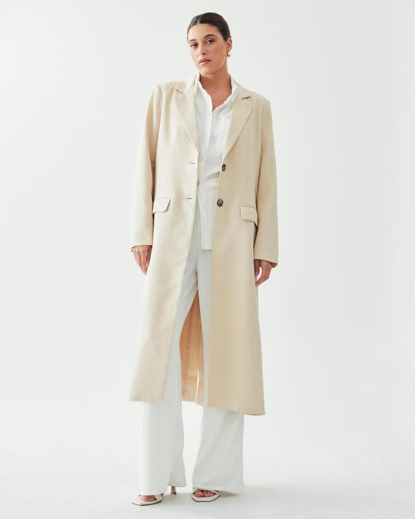 Calli - Lover Trench - Trench Coats (Beige) Lover Trench