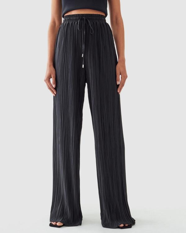 Calli - Mia Pleated Pants - Pants (Black) Mia Pleated Pants