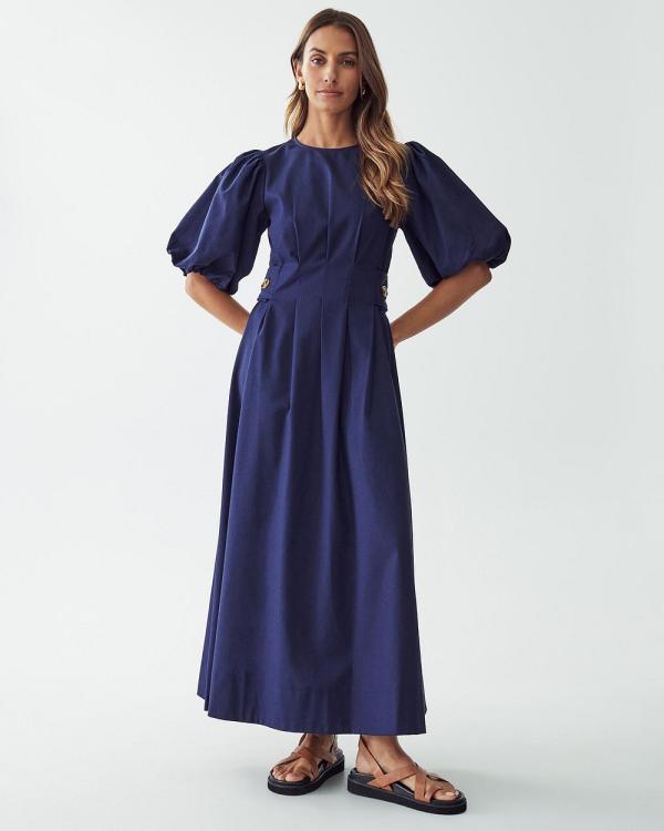Calli - Sybil Midi Dress - Dresses (Navy Blue) Sybil Midi Dress
